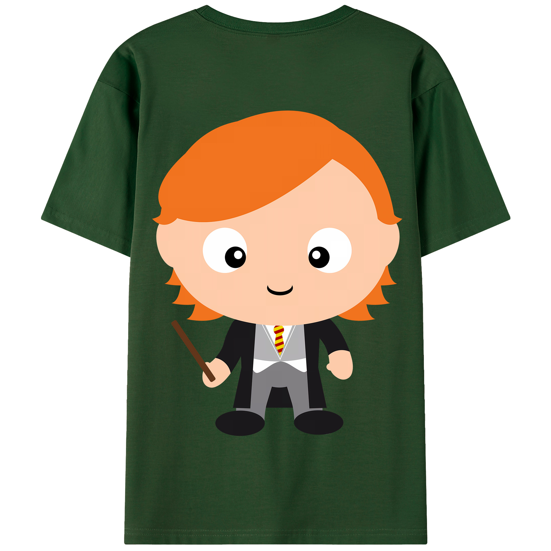（画像用） Harry Potter ハリー・ポッターシリーズ 綿100％半袖Tシャツ（背面プリント）